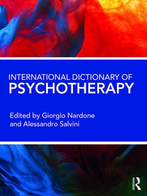 cover image of International Dictionary of Psychotherapy